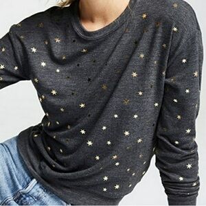 Spiritual Gangster Savansana Gray and Gold Star Sweatshirt
